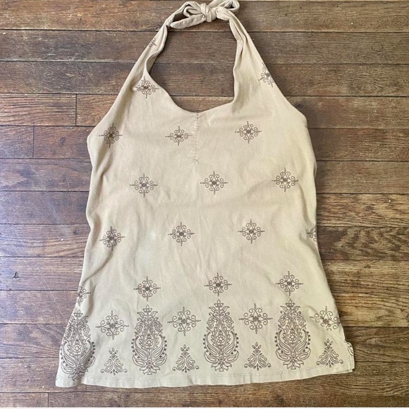 Yellow vintage festival halter large y2k - Picture 2 of 3